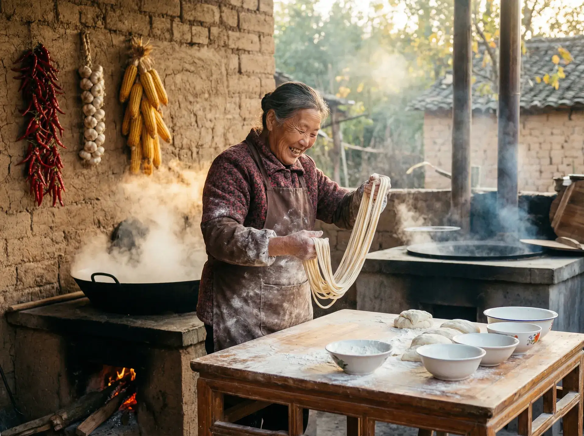 农家大嫂手擀面 - 尸家重地 乡村美食